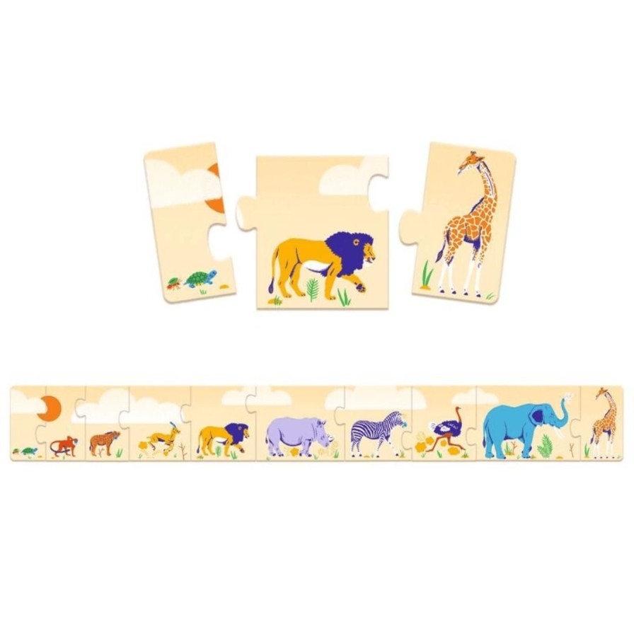 Wooden Toys Djeco Jigsaw Puzzles | Small To Big Puzzle-10 Piece