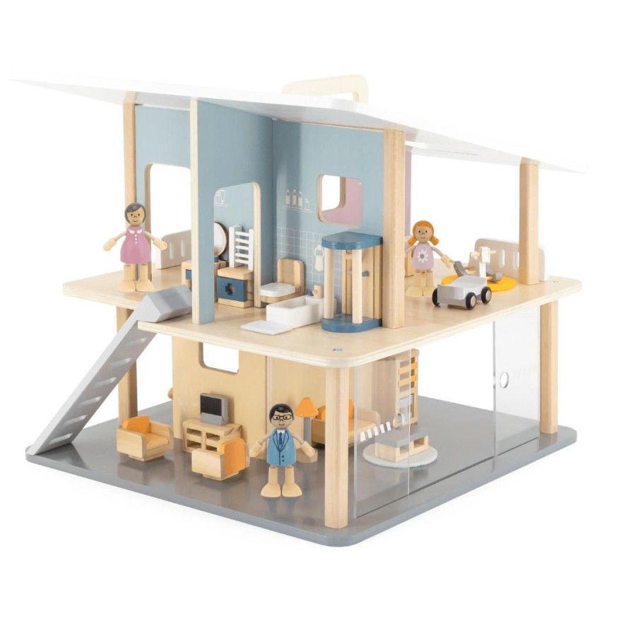 Wooden Toys Viga Dolls & Dollhouses | Pastel Holiday Dolls House-Polar-B