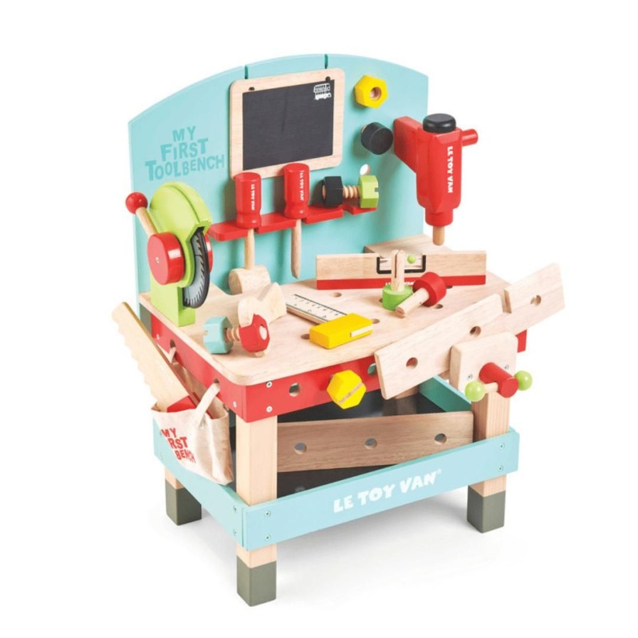 Wooden Toys Le Toy Van Pretend Play | My First Tool Work Bench