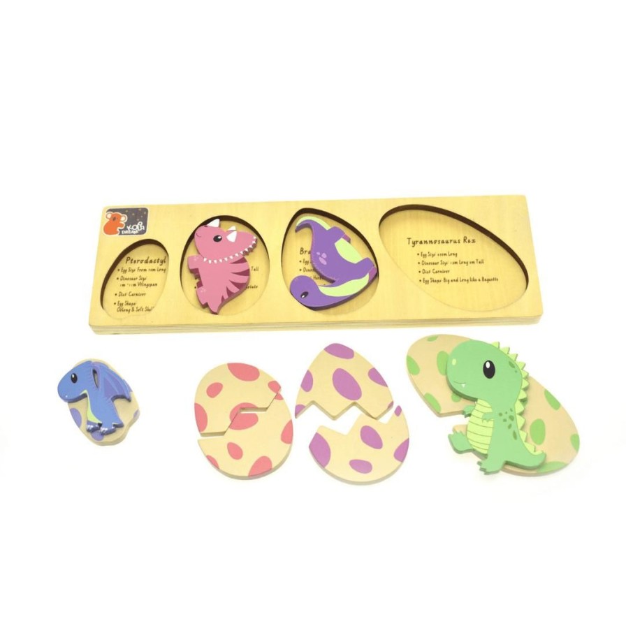 Wooden Toys Koala Dream Baby Toys & Teethers | Dinosaur Egg Puzzle