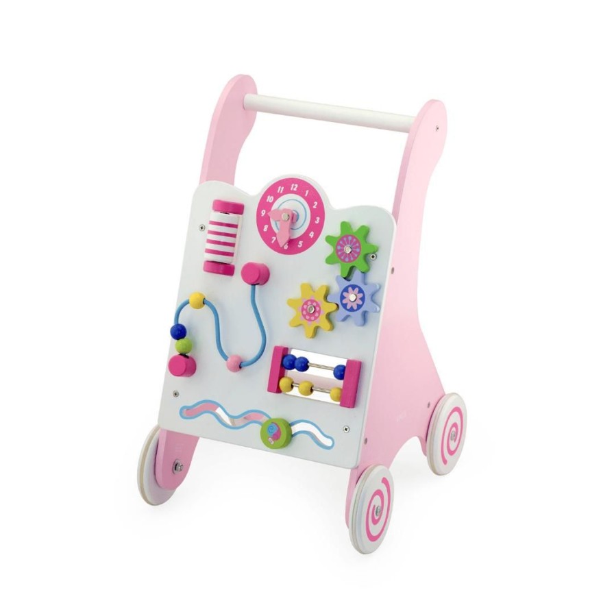 Wooden Toys Viga Gross Motor Skills | Pink Activity Walker