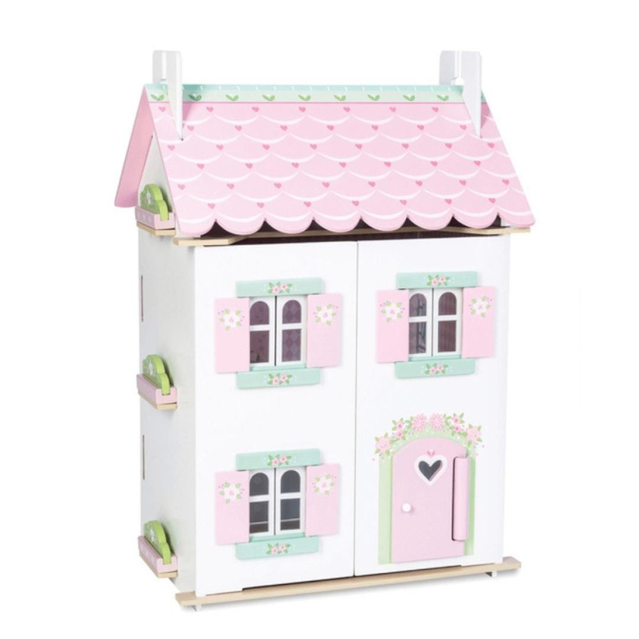 Wooden Toys Le Toy Van Baby & Toddler Puzzles | Daisylane Sweetheart Cottage With Furniture