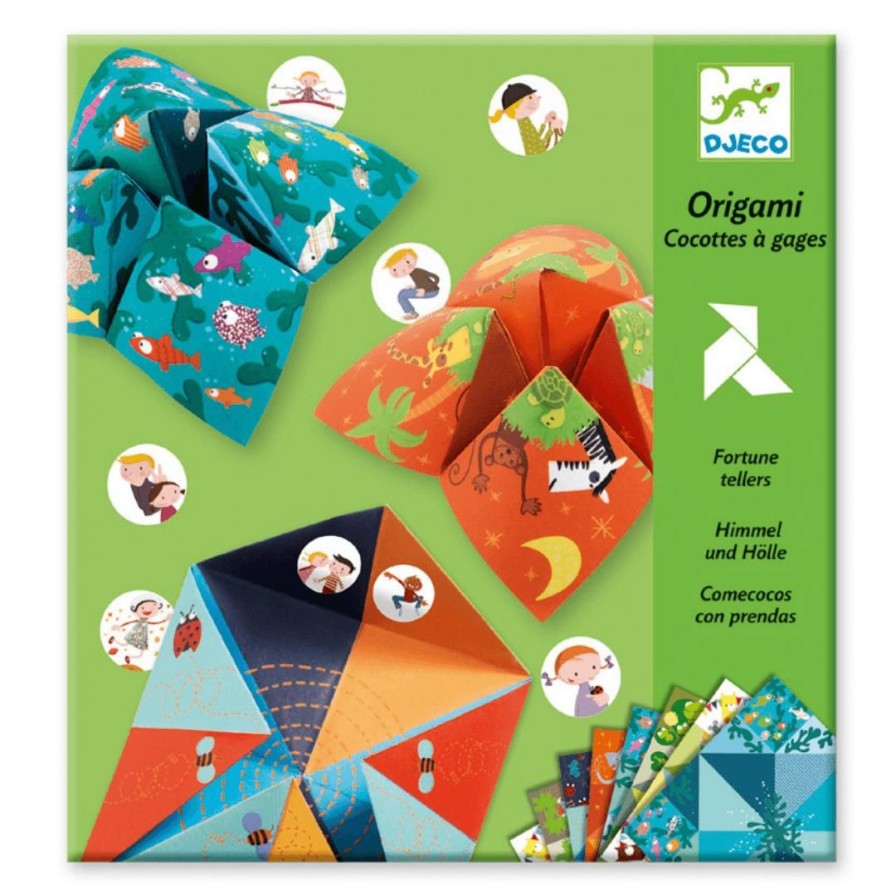 Wooden Toys Djeco Board Games & Activities | Origami-Chatterbox Bird Game