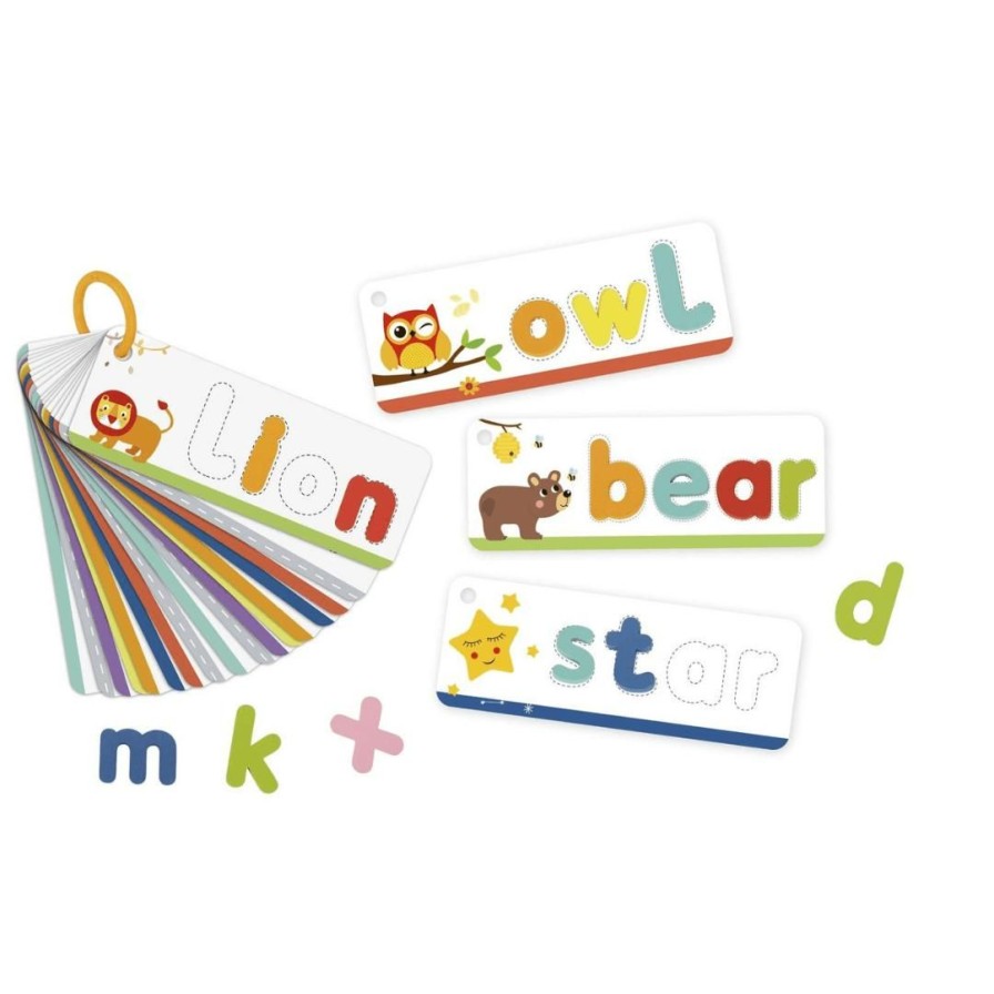 Wooden Toys Tooky Toy Flashcards | Alphabet Puzzle Cards On Ring