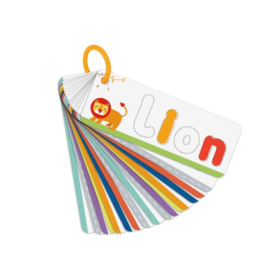 Wooden Toys Tooky Toy Flashcards | Alphabet Puzzle Cards On Ring