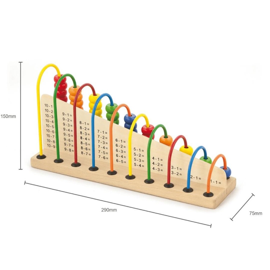 Wooden Toys Viga Baby Toys & Teethers | Learn Maths Bead Frame