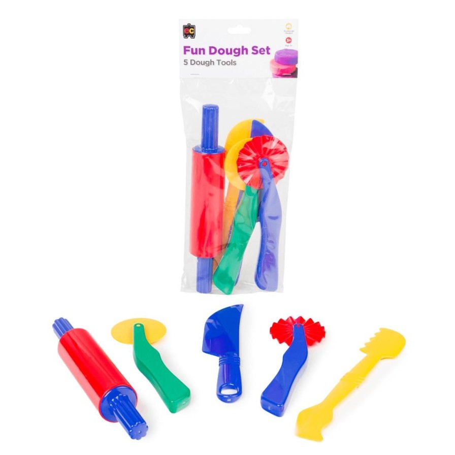 Wooden Toys ed.vantage Arts & Crafts | Fun Dough Accessories-5 Pack