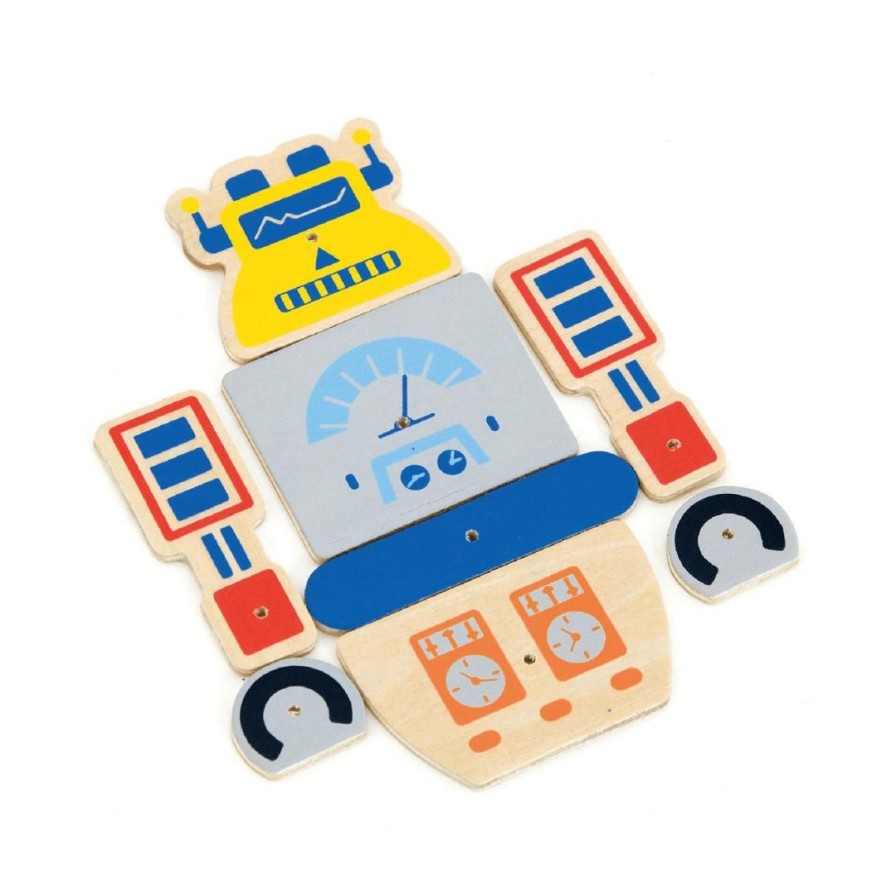 Wooden Toys Viga Shapes & Colours | Tap Tap Set-Robot