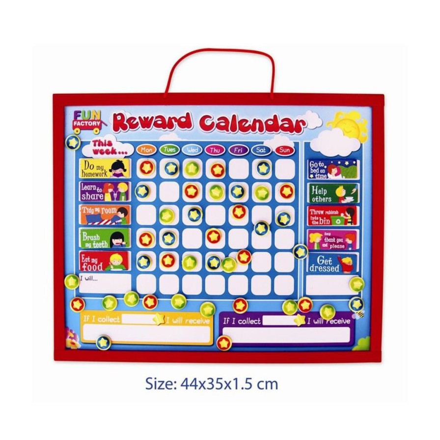 Wooden Toys Fun Factory Montessori Toys | Magnetic Reward Calendar