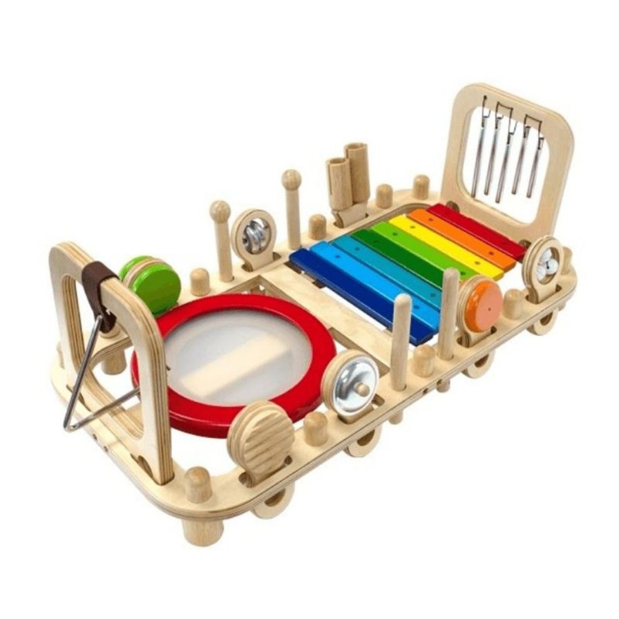 Wooden Toys ImToy Baby & Toddler Puzzles | Melody Mix Bench-Wall Activity Centre