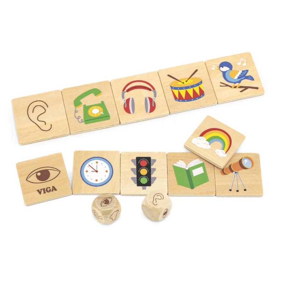 Wooden Toys Viga Baby & Toddler Puzzles | Learning Senses Puzzle Set