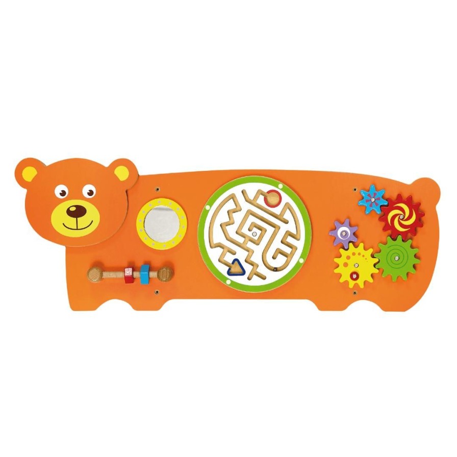 Wooden Toys Viga Montessori Toys | Bear Wall Activity Centre