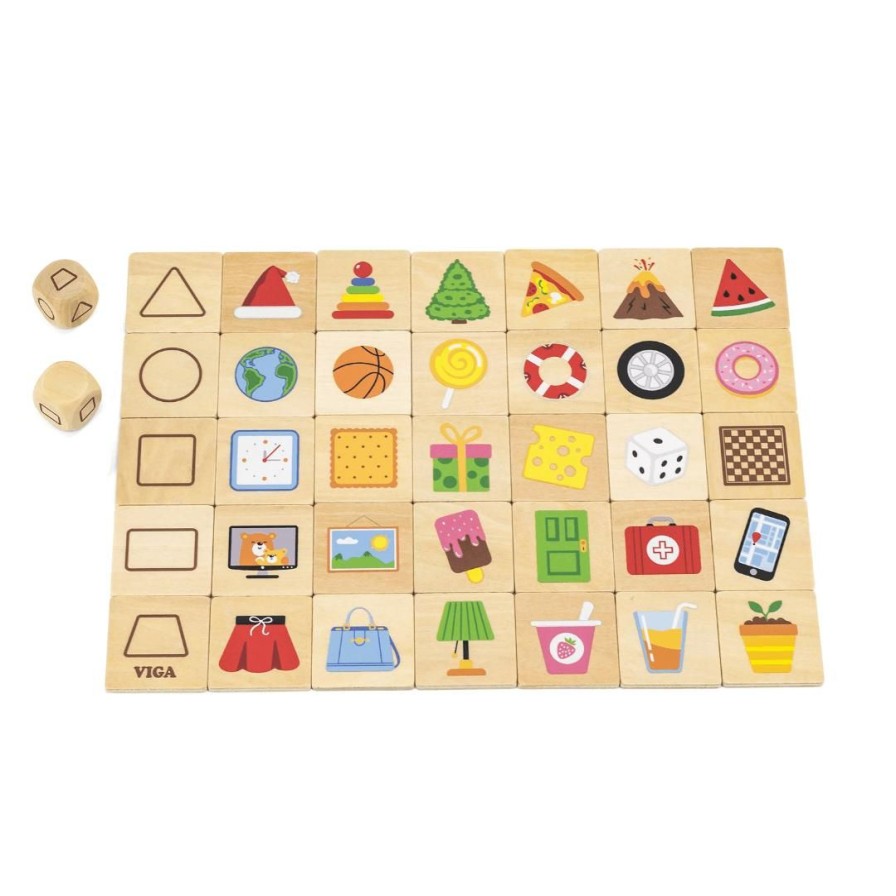 Wooden Toys Viga Baby & Toddler Puzzles | Learning Shapes Puzzle Set