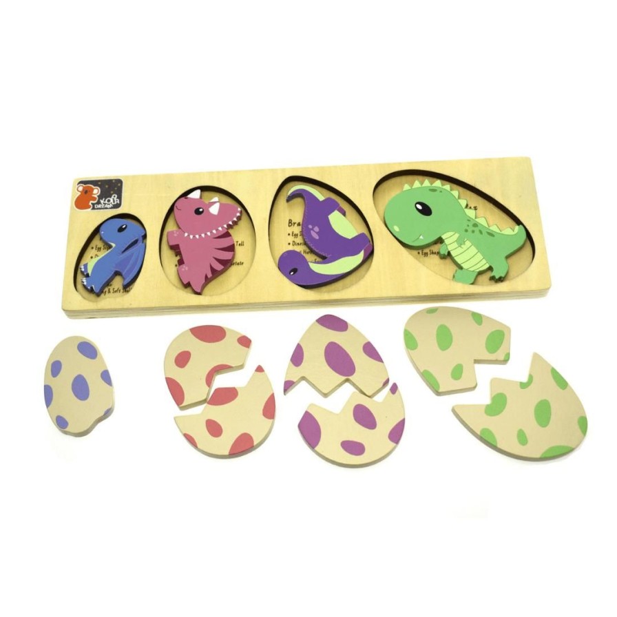 Wooden Toys Koala Dream Puzzles | Dinosaur Egg Puzzle