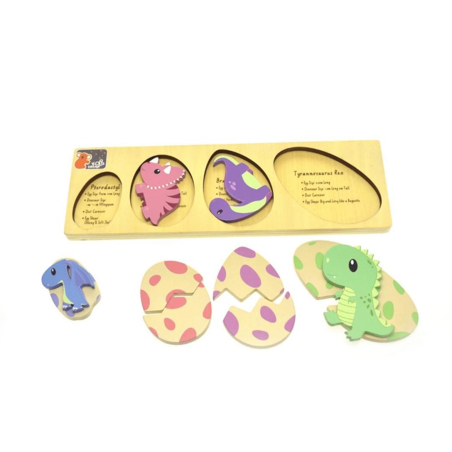 Wooden Toys Koala Dream Puzzles | Dinosaur Egg Puzzle