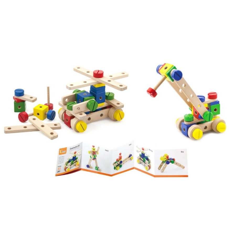 Wooden Toys Viga Stacking Toys | Construction Set In Wooden Box