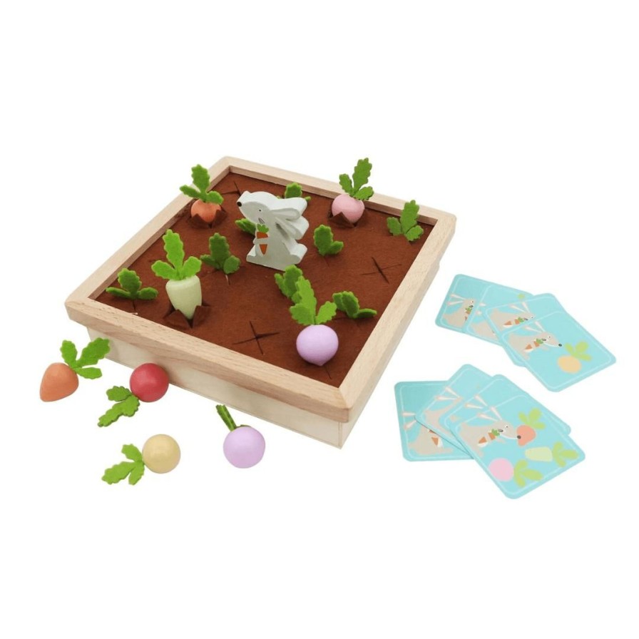 Wooden Toys Kaper Kidz Board Games & Activities | Wooden And Felt Memory Farm Game