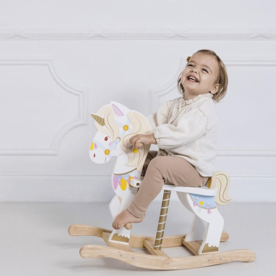 Wooden Toys Le Toy Van Baby Toys & Teethers | Carousel Wooden Rocking Horse