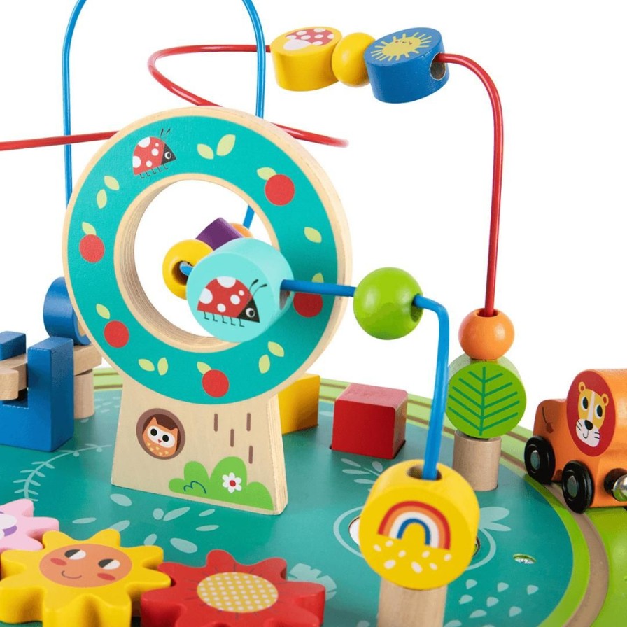 Wooden Toys Tooky Toy Shapes & Colours | Wooden Activity Table With Train