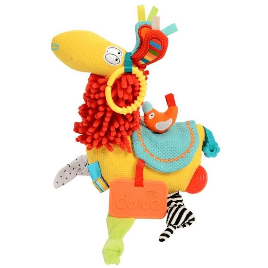 Wooden Toys Dolce Toys Activity Centres For Kids | Soft Activity Toy-Colourful Larry Llama