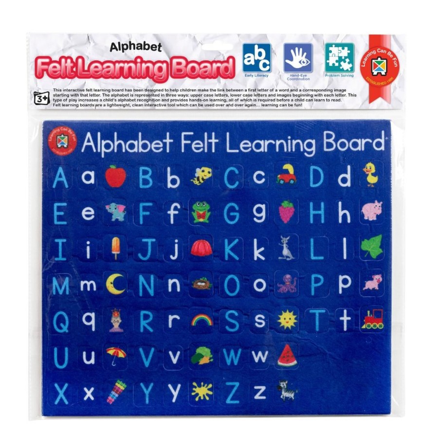 Wooden Toys ed.vantage Literacy Toys | Felt Learning Board-Alphabet