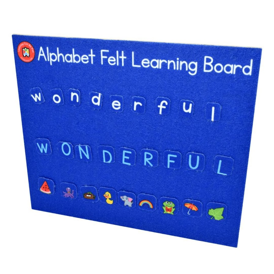 Wooden Toys ed.vantage Literacy Toys | Felt Learning Board-Alphabet