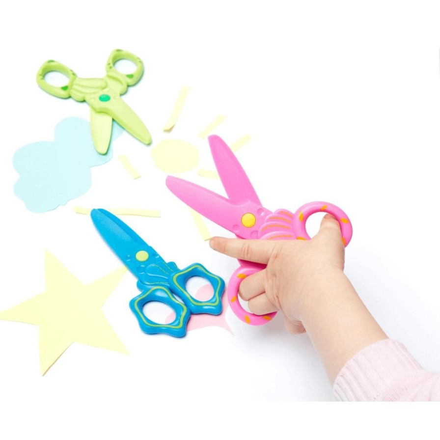 Wooden Toys ed.vantage Fine Motor Skills | Safety Scissors-Set Of 3