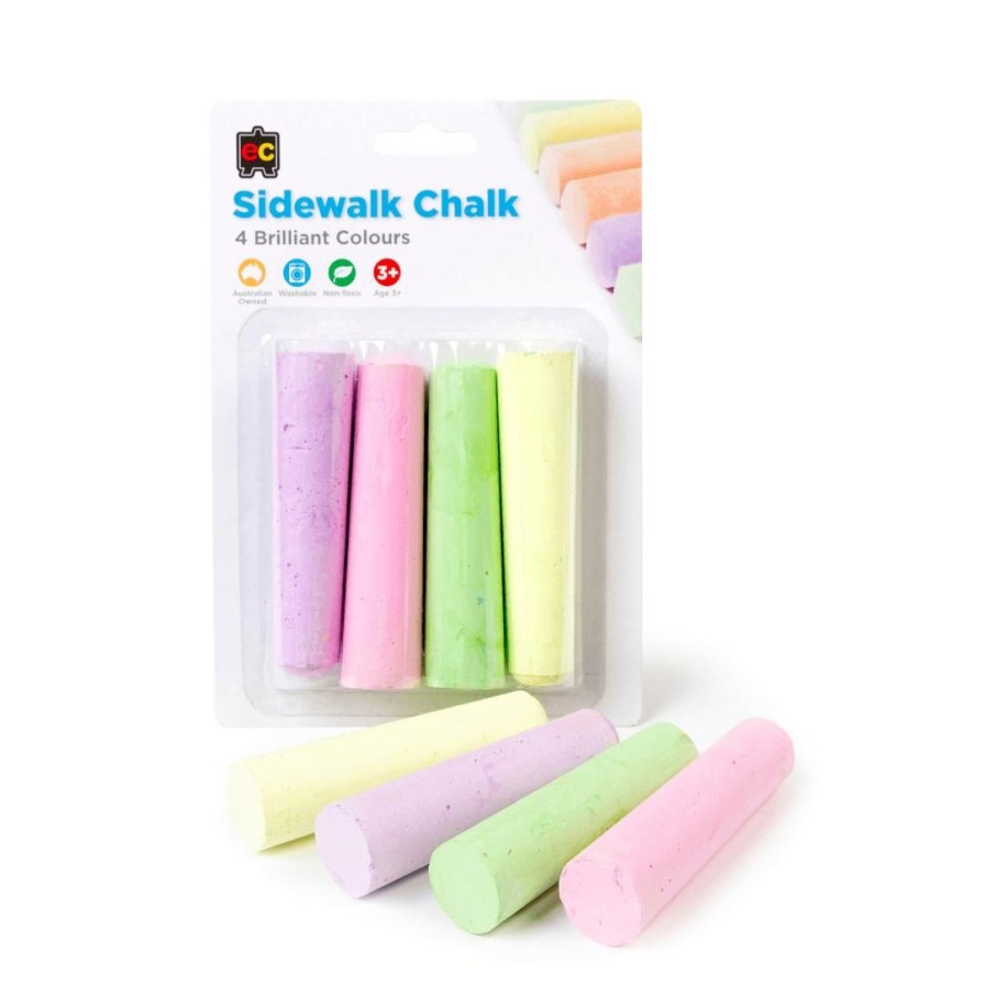 Wooden Toys ed.vantage Baby Toys & Teethers | Chalk-Sidewalk Fluoro-Set Of 4