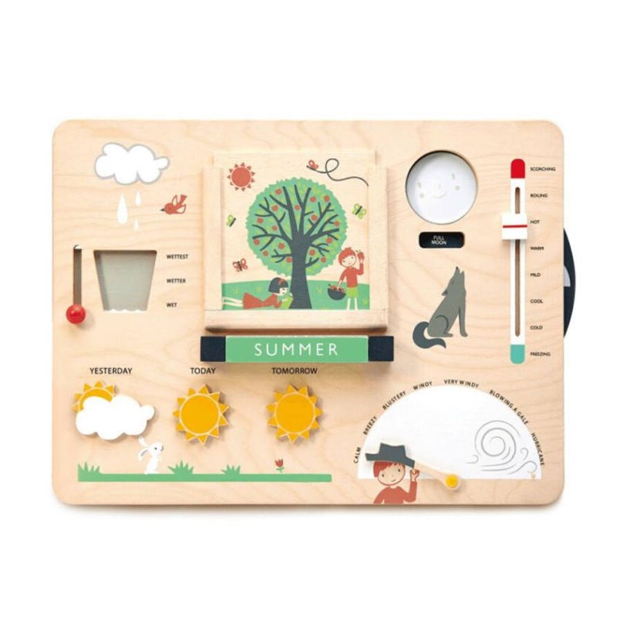 Wooden Toys Tender Leaf Toys Montessori Toys | Wooden Weather Station