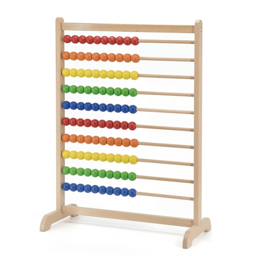 Wooden Toys Viga Gross Motor Skills | Jumbo Standing Abacus Frame