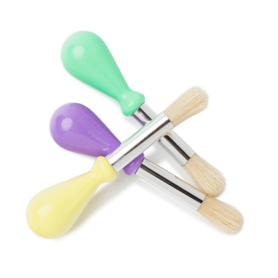 Wooden Toys ed.vantage Baby Toys & Teethers | Easi-Grip Paint Brushes-Set Of 3