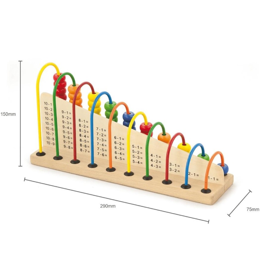 Wooden Toys Viga Numeracy | Learn Maths Bead Frame