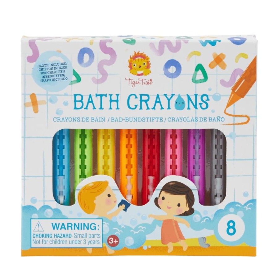 Wooden Toys Tiger Tribe Bath Toys | Bath Crayons-Set Of 8