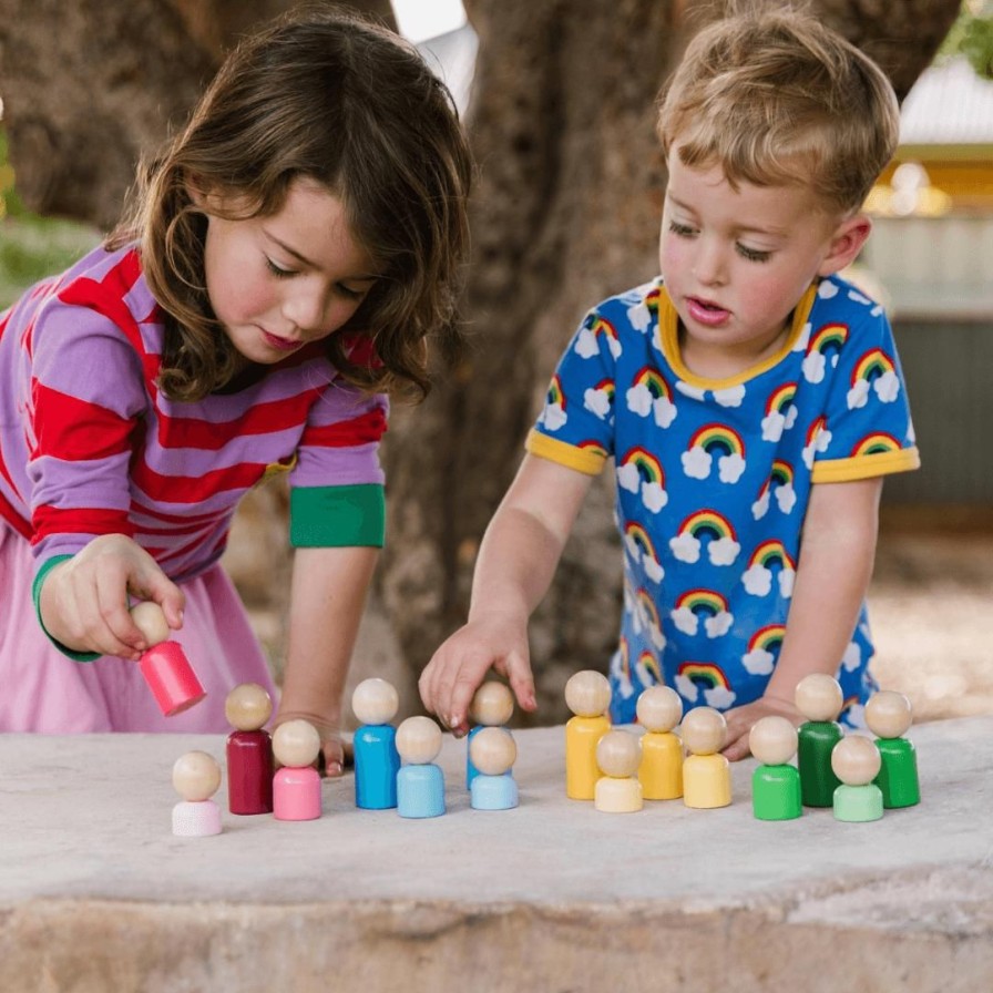 Wooden Toys Freckled Frog Shapes & Colours | Rainbow Families