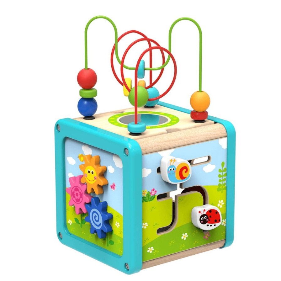 Wooden Toys Tooky Toy Montessori Toys | Colourful Play Cube