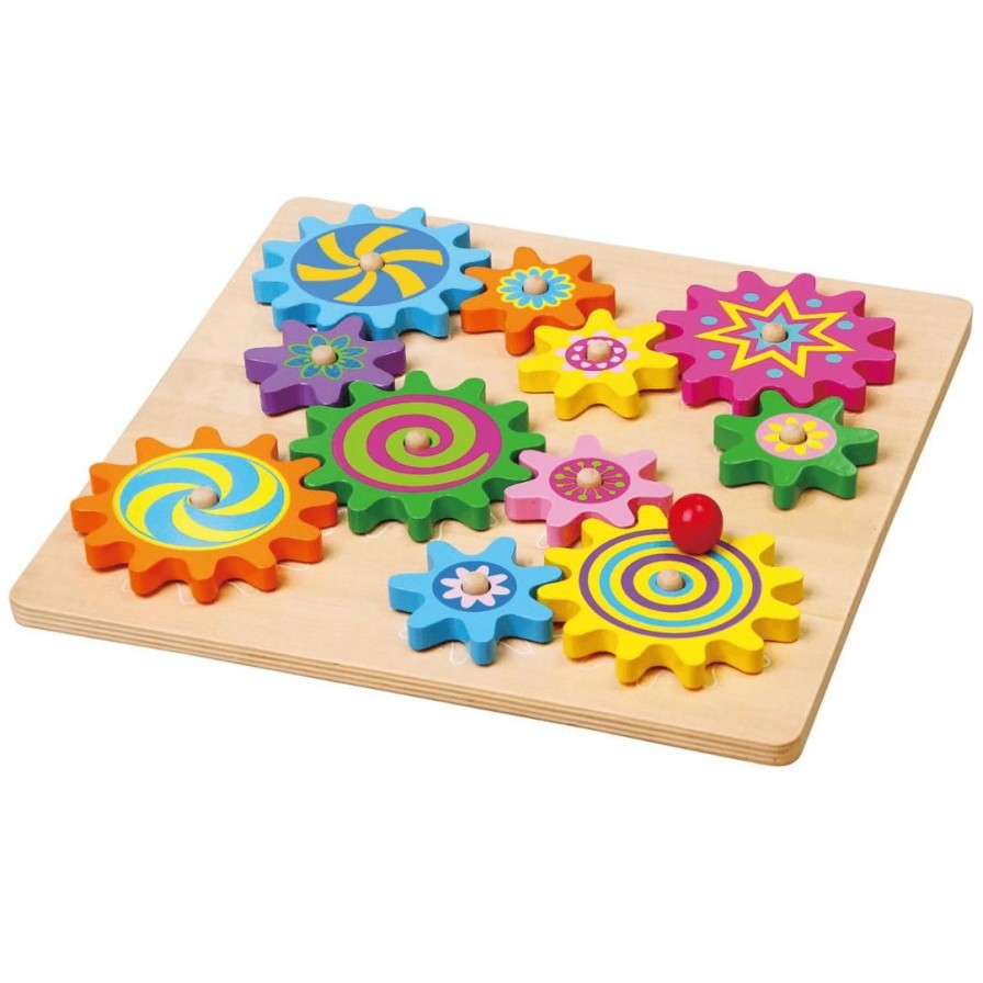 Wooden Toys Viga Montessori Toys | Spinning Gear Board