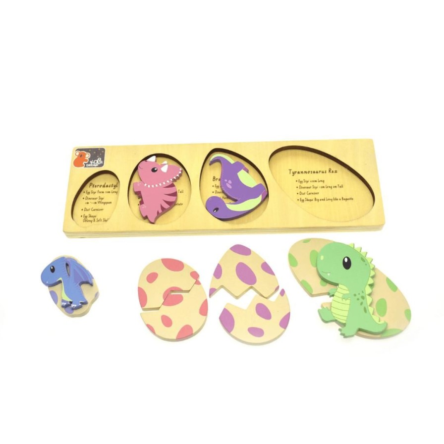 Wooden Toys Koala Dream Shapes & Colours | Dinosaur Egg Puzzle