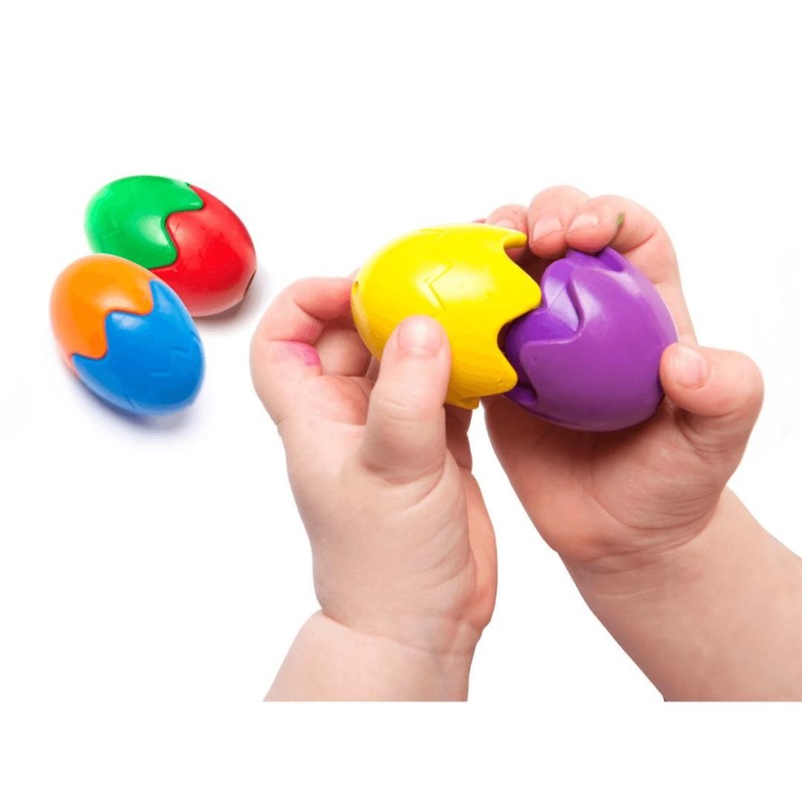 Wooden Toys ed.vantage Baby & Toddler Puzzles | Easi-Grip Egg Crayons