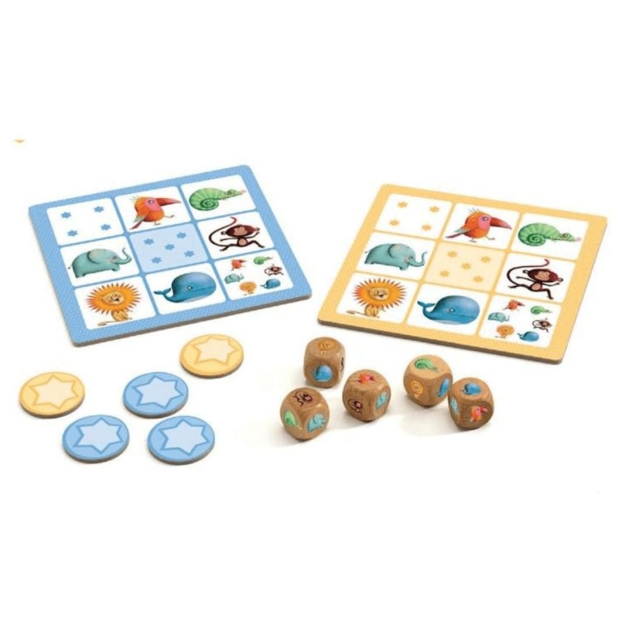 Wooden Toys Djeco Montessori Toys | Yahtzee Junior Game