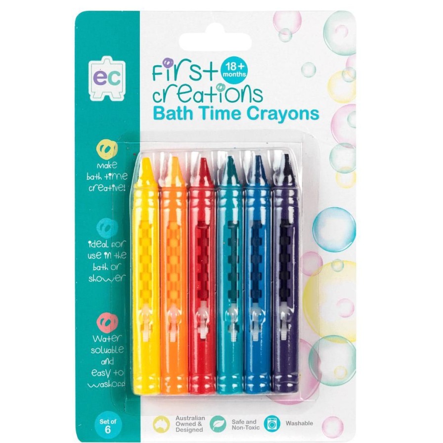 Wooden Toys ed.vantage Arts & Crafts | Bath Crayons-Set Of 6