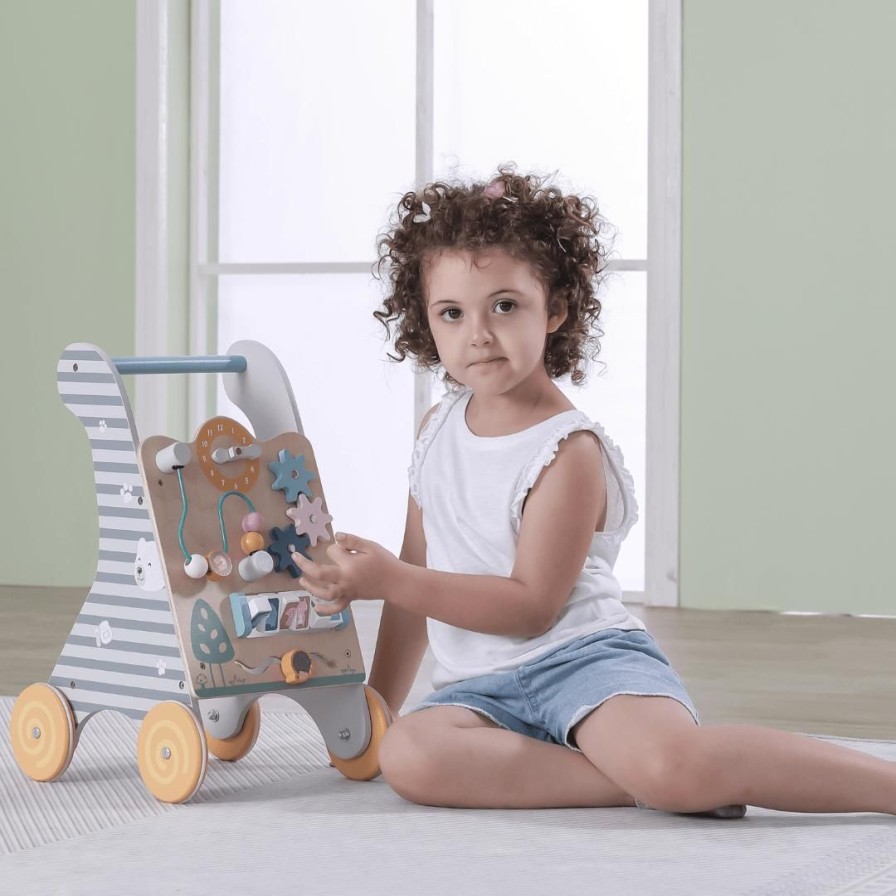 Wooden Toys Viga Montessori Toys | Pastel Activity Walker