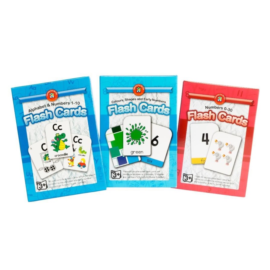 Wooden Toys ed.vantage Arts & Crafts | Early Learning Flash Cards-Set Of 3