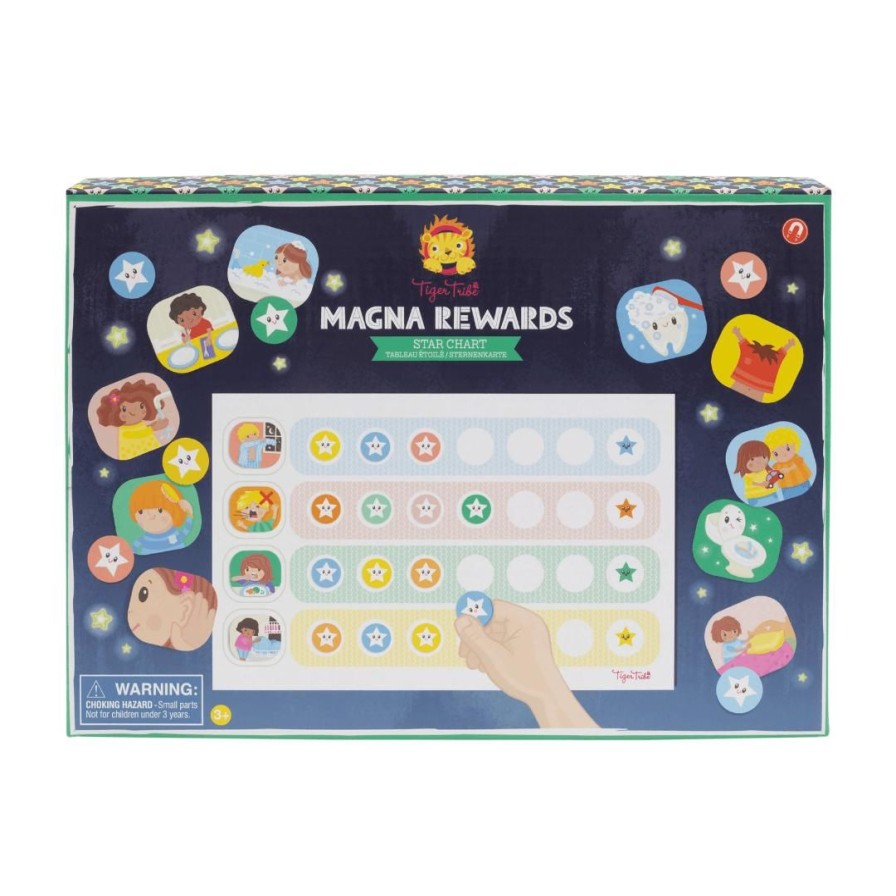 Wooden Toys Tiger Tribe Fine Motor Skills | Magna Rewards-Star Chart