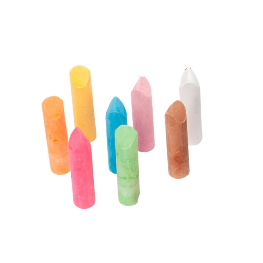 Wooden Toys ed.vantage Shapes & Colours | Stumpies Chalk-Packet Of 8