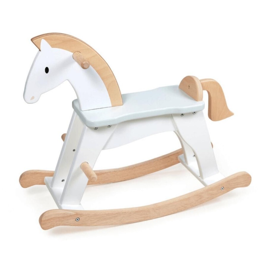 Wooden Toys Tender Leaf Toys Montessori Toys | Lucky Wooden Rocking Horse