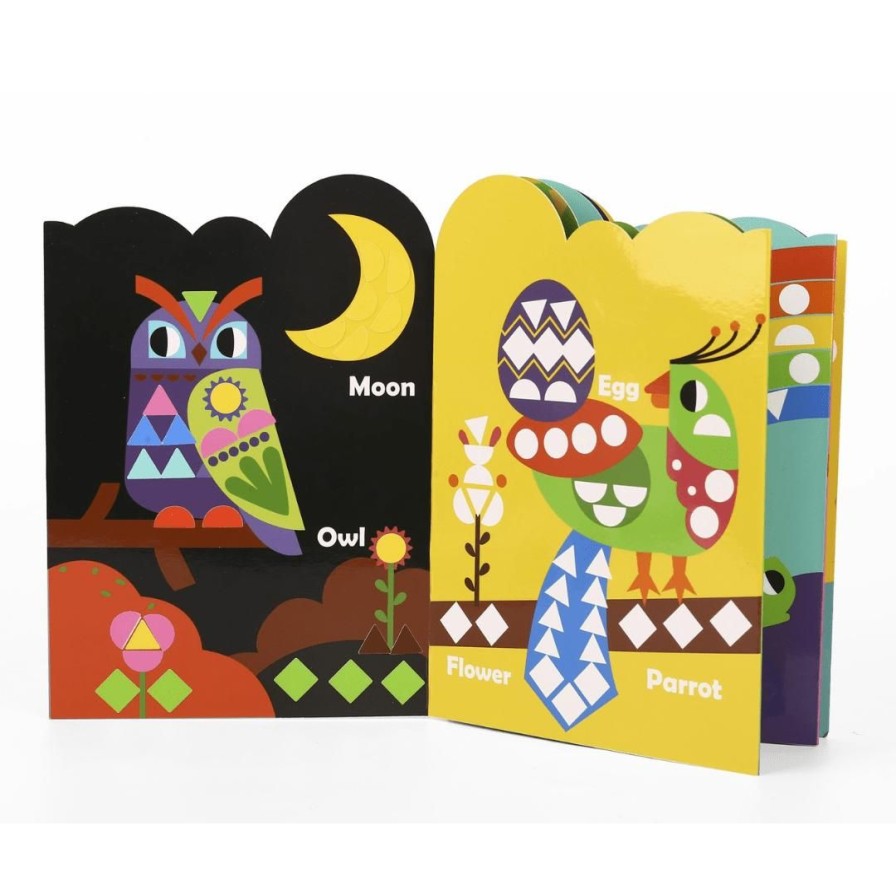 Wooden Toys Tooky Land Shapes & Colours | Geometric Sticker Set-Animals