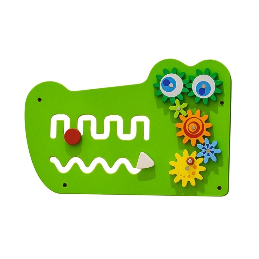 Wooden Toys Viga Shapes & Colours | Crocodile Wall Activity Centre