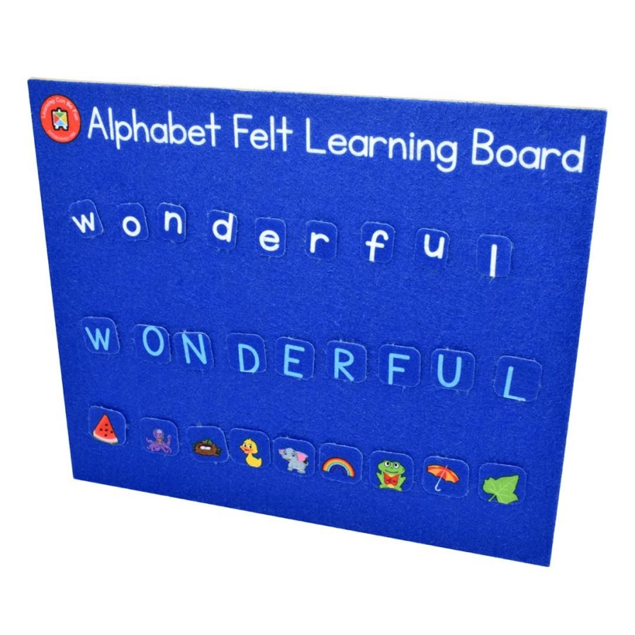 Wooden Toys ed.vantage Arts & Crafts | Felt Learning Board-Alphabet