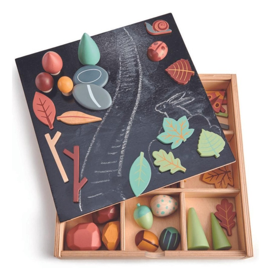 Wooden Toys Tender Leaf Toys Shapes & Colours | My Forest Floor Set-50 Piece Set