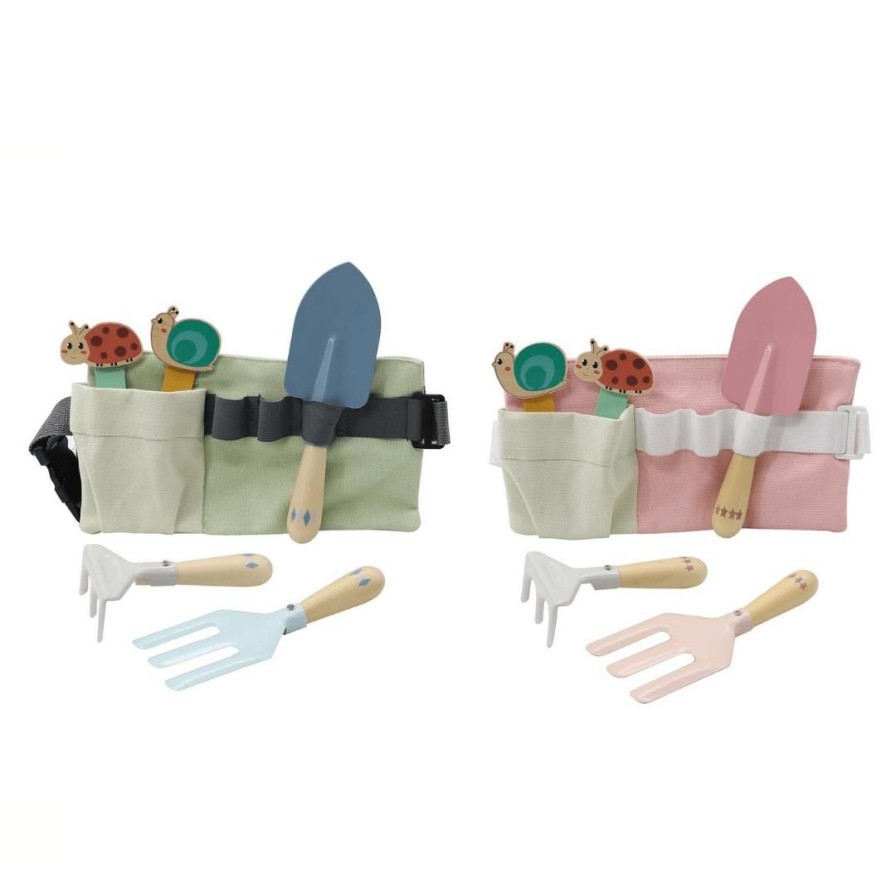 Wooden Toys Kaper Kidz Montessori Toys | Garden Tool Set With Belt